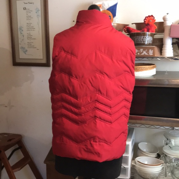 George Red Feather Down Winter Vest - Picture 3 of 7